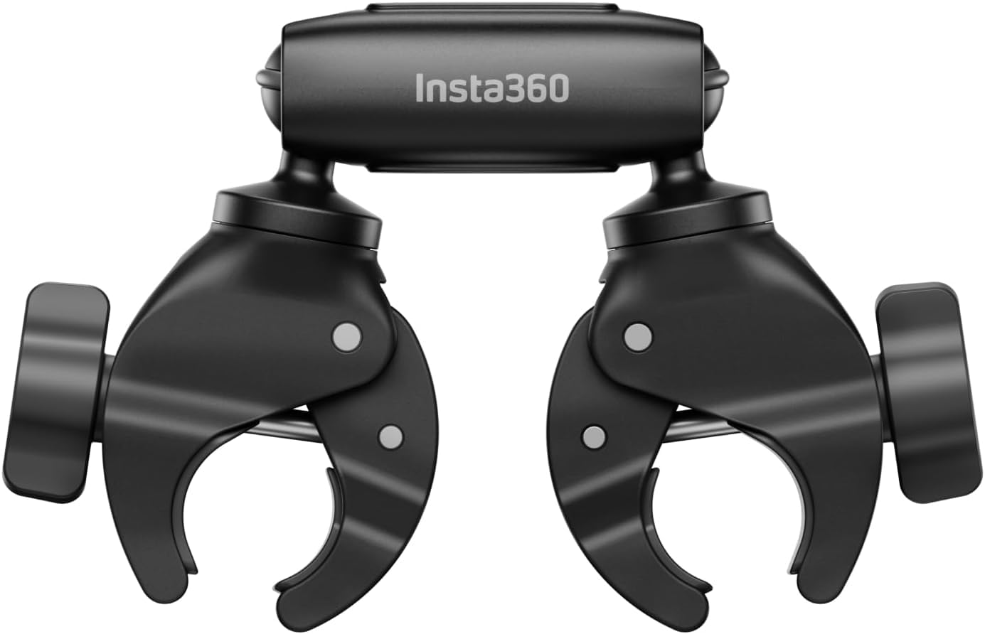 Insta360 Motorcycle Selfie Stick Support Clamp, Compatibale X5/X4/X3/X2, GO Ultra/GO 3S/GO 3/GO 2, Ace/ACE PRO 2, ONE RS (Twin/4K)/ONE R