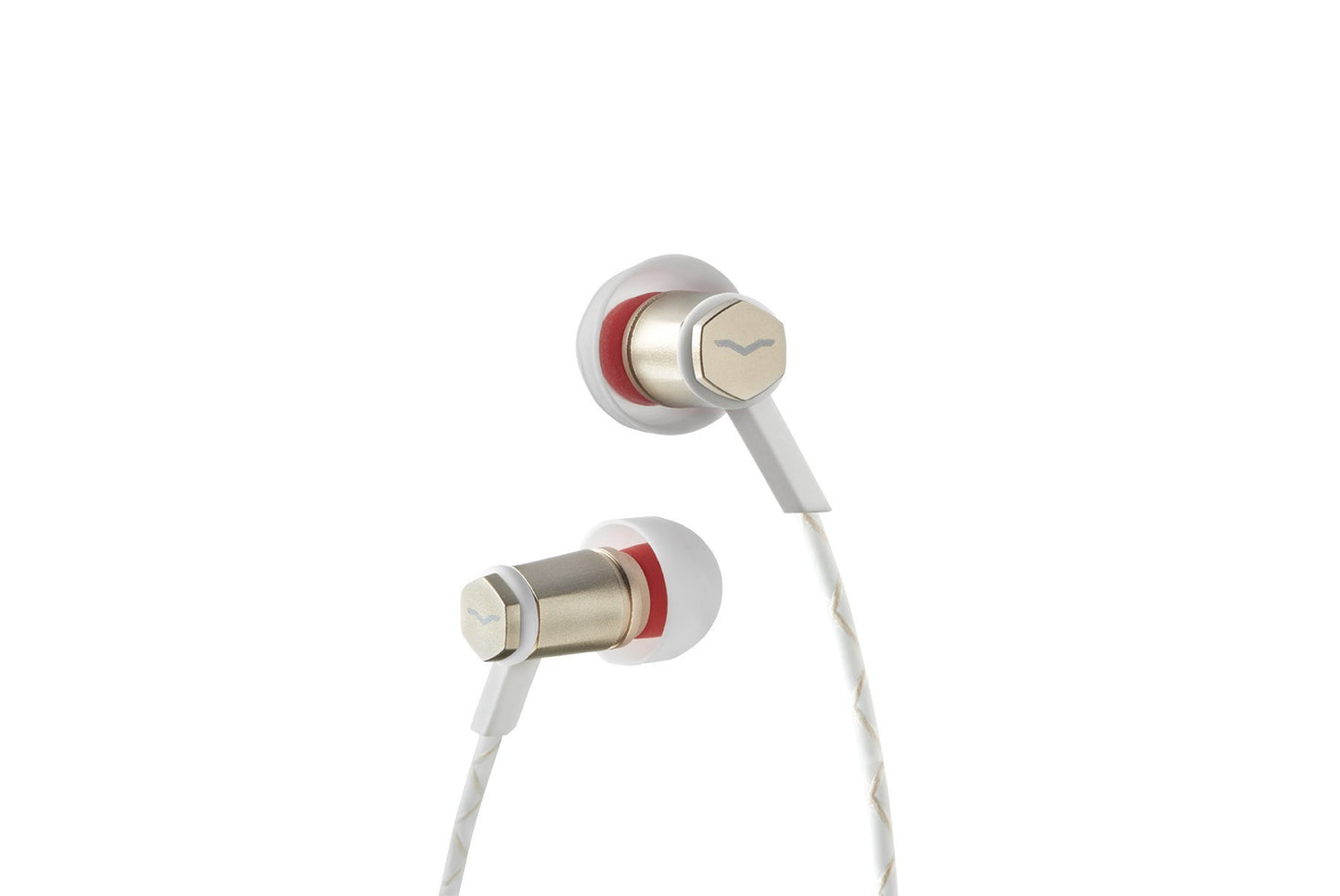 V-MODA Forza Metallo in-Ear Headphones with 3-Button Remote & Microphone - Android Devices, Rose Gold