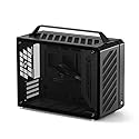 Mechanic master C30pro Side penetrating 360 Water-Cooled Matx/ITX Portable Desktop Computer Aluminum Alloy case (Elegant Black)