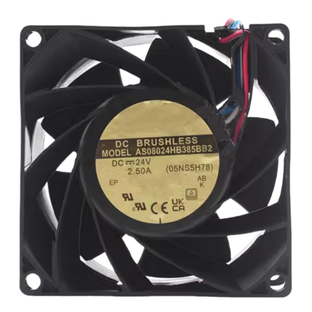 Ailsa Hexi AS08024HB385BB2 8CM DC 24V 2.5A 80X80X38MM 4-wire cooling fan