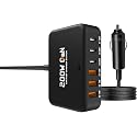2026 New 200W Multi-Port USB-C/A Car Charger Station - QC3.0 & PD & PPS Fast Charging Adapter,Compatible with iPhone,iPad,MacBook,Android,Laptops,Dash