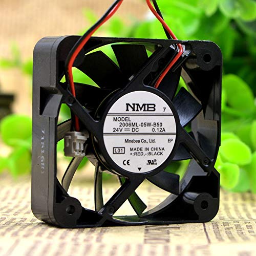 Original For NMB 2006ML-05W-B50 5CM 505015 24V 0.12A 2 wire cooling fan