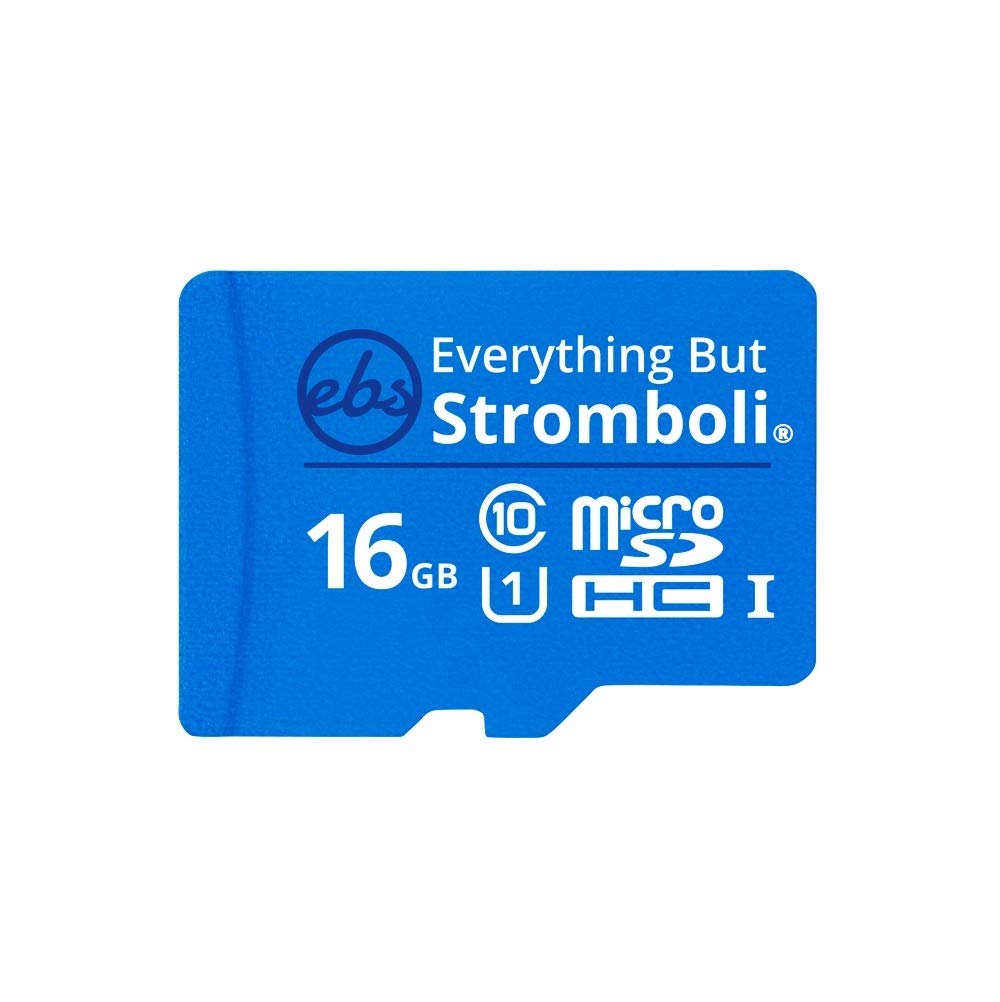 Everything But Stromboli 16GB MicroSD Memory Card for Kids Camera Class 10 U1 UHS-1 SDHC 16G Micro SD Card with Adapter