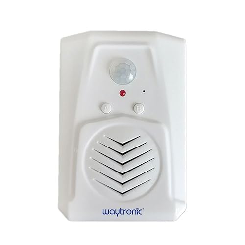 waytronic Replaceable Voice PIR Infrared Motion Sensor Activated Welcome Doorbell for Shop Store Christmas MP3 Audio Files to Play Speech?Sound Player