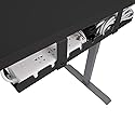 Cable Management Under Desk Tray for Home Office Desk, Metal Raceway Wires Cable Management Tray Tidy Organizer (Black)