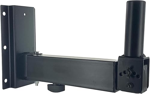 VOYZ Wall Mount Speaker Stand, 90-30 Tilt Adjustable, Solid Steel Construction, Supports 80 lbs