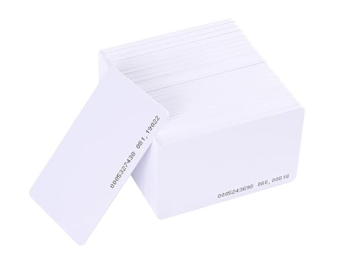 RFID ID Cards Proximity Smart Card for Door Access Control Contactless 125kHz 0.8mm Thick Read Only Pack of 100