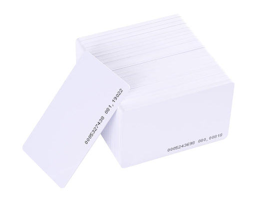 RFID ID Cards Proximity Smart Card for Door Access Control Contactless 125kHz 0.8mm Thick Read Only Pack of 100