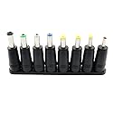 ZYAMY 8-in-1 Universal DC Plugs Power Adapter Conversion Head 5.5mm x 2.1mm Female to Male Power Supply Adapter Jack Connector Tips for Laptop