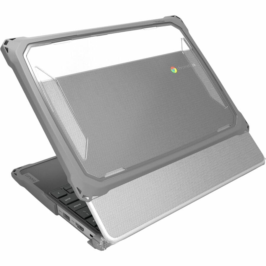 Extreme Shell-F3 Slide Chromebook Case for Lenovo 500e G5 Chromebook (Gray/Clear)