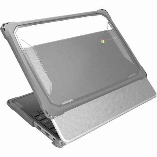 Extreme Shell-F3 Slide Chromebook Case for Lenovo 500e G5 Chromebook (Gray/Clear)