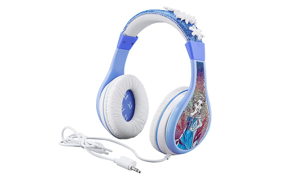 Disney Frozen Kids Headphones with 3.5mm Jack, Wired Headphones for School, Home or Travel