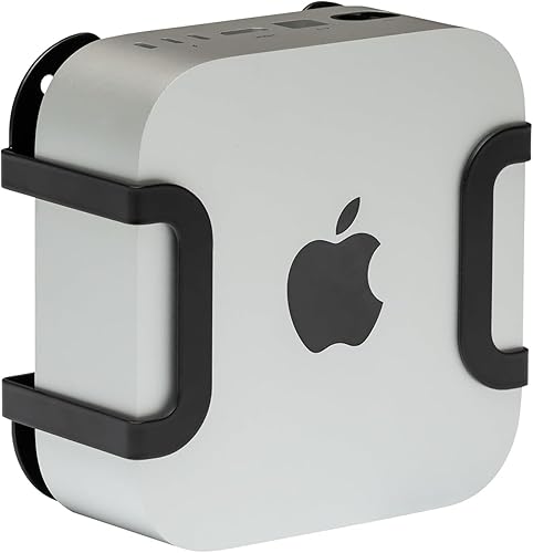 HIDEit Mounts Mac mini M4 Mount | Under Desk & VESA Monitor Mount for 2024 Mac mini | Designed for Proper Airflow | Includes Hardware | Compatible