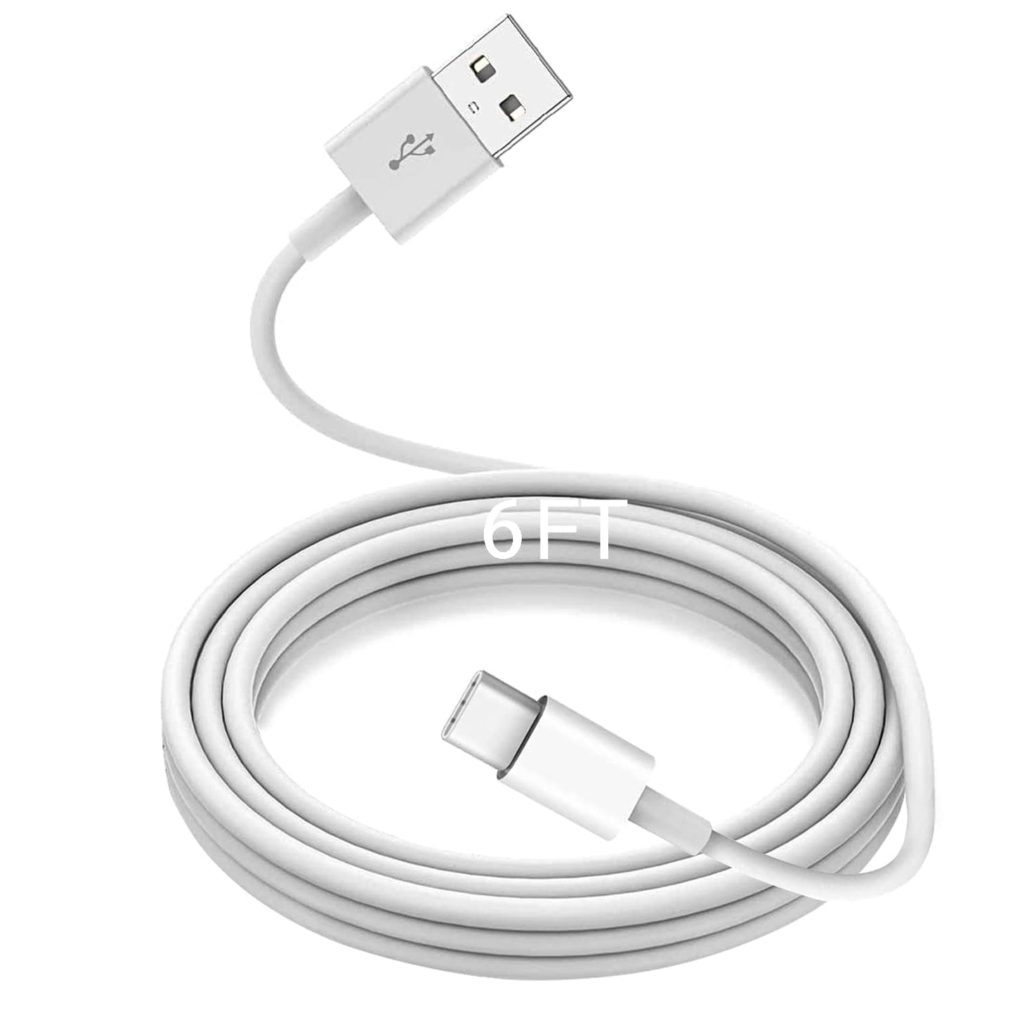 6Ft USB A to USB C Fast Charger Cable for iPad 10.9 inch (10th Gen) 2022, iPad Pro 12.9 Inch (3rd 4th 5th) Gen, 11 Inch (4th/3rd/2nd/1st) Gen, iPhone