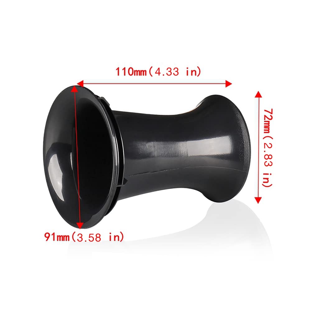 KROYWACHS 2PCS Speaker Bass Tube Accessories Reflex Port Plastic for Car DJ Speaker Subwoofer HiFi Home Theater Professional Audio Woofer Diameter 91