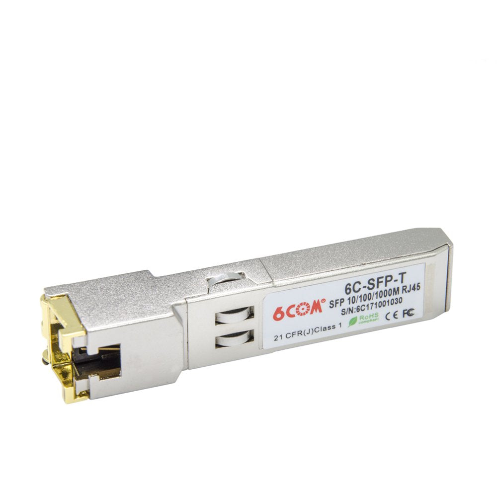 2Pack 10/100/1000BASE-T SFP RJ45 Copper, 1.25G Module Transceiver for Cisco GLC-T/SFP-GE-T/GLC-TA, Mikrotik S-RJ01 and Other Open Switch, up to 100m