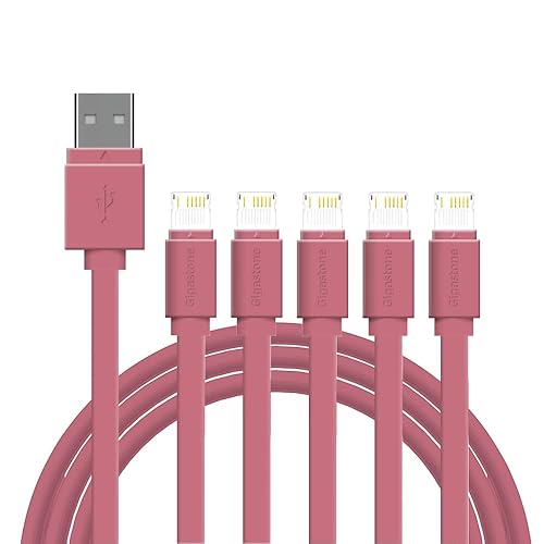 Gigastone ?5-Pack? Charging Cable for Apple Lightning Devices, 3ft Fast Charge 12W, Compatible with iPhone, iPad, Charging only, Data Sync not…