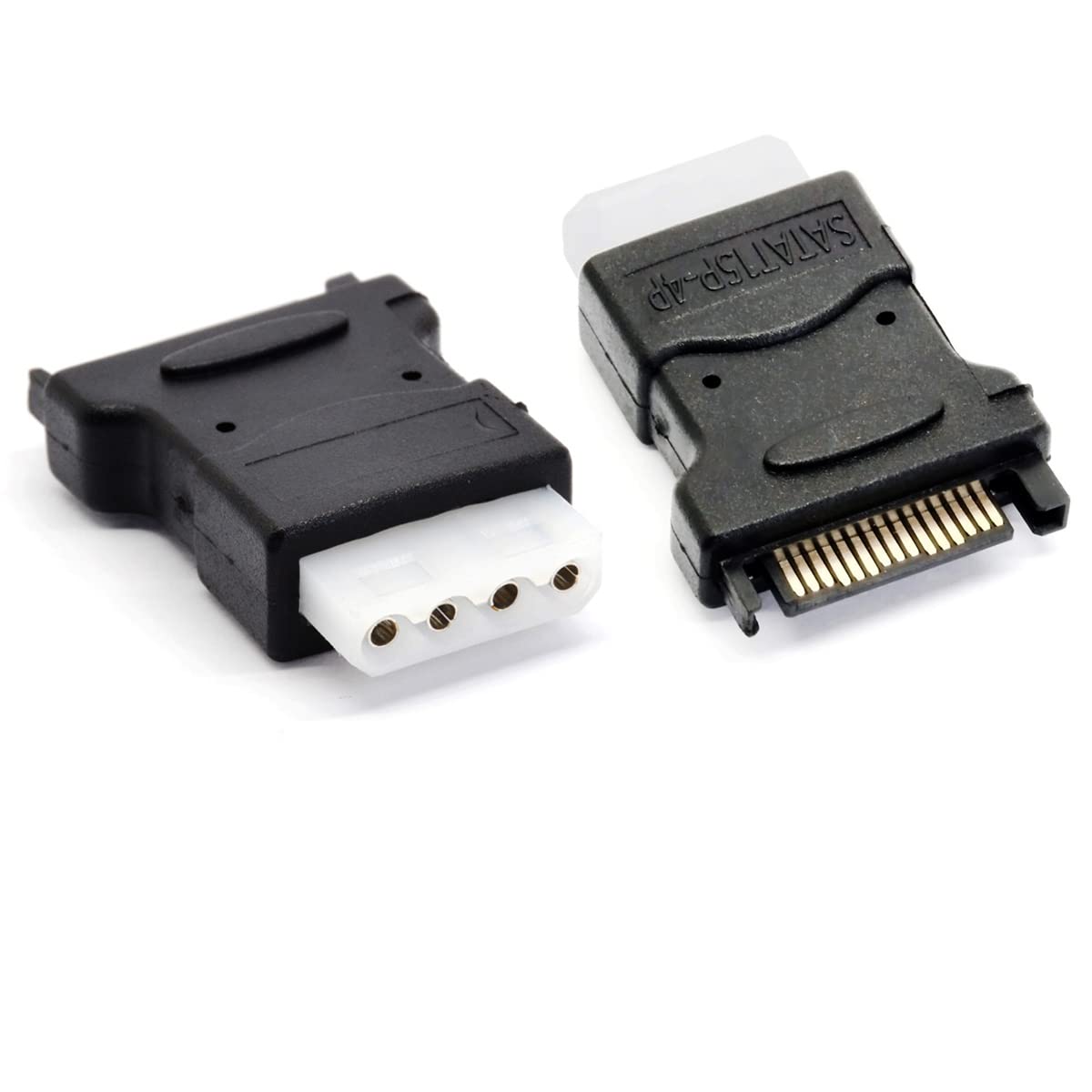 GLHONG Molex to Sata Power Adapter, Molex LP4 Power Adapter,4 Pin Male IDE Molex to Sata 15 Pin Male Adapter Converter for Power HDD, SSD, DVD RW