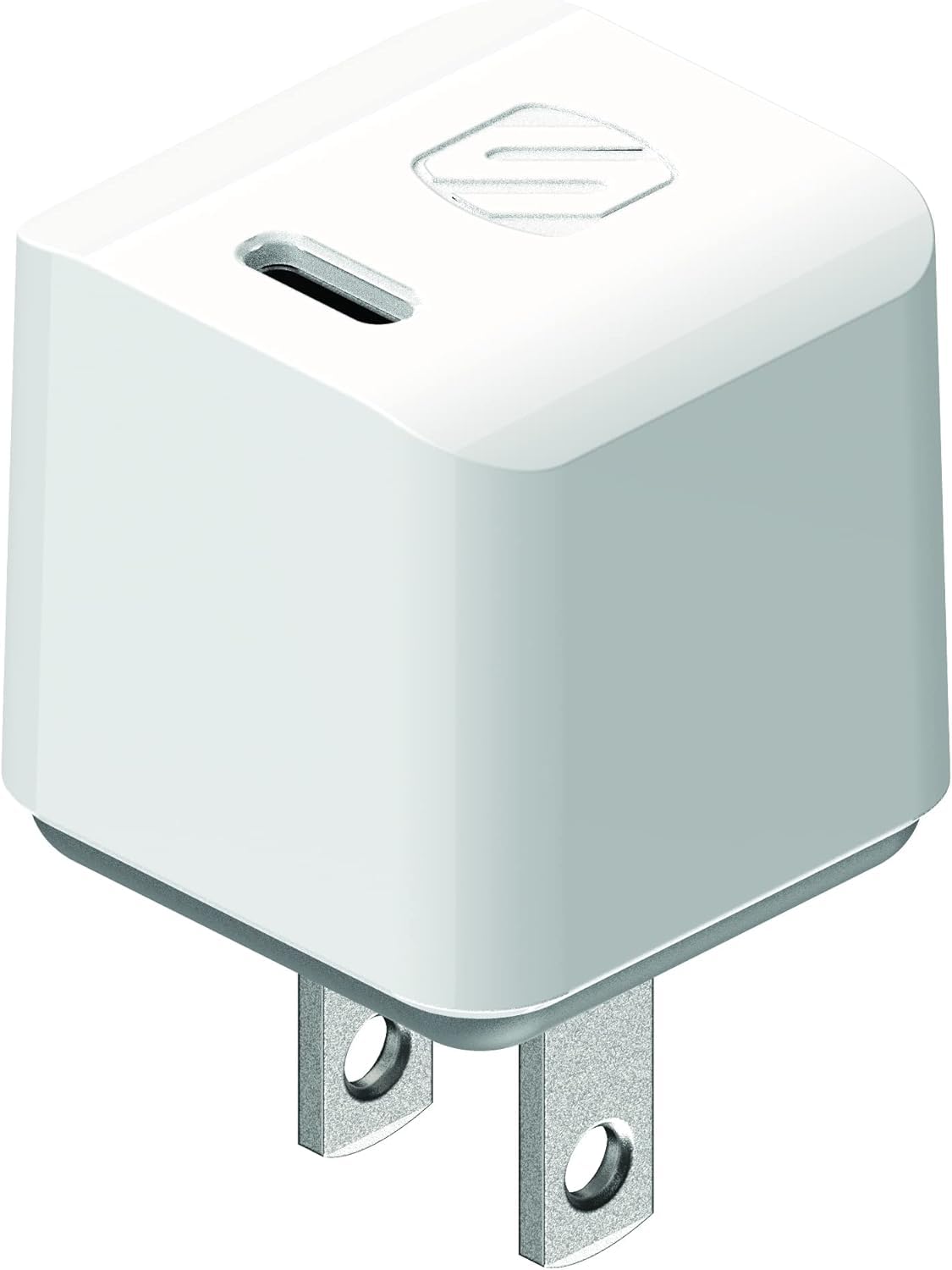 Scosche HPDC30MWT-SP Powervolt 30W USB Type-C Wall Charger Compatible with Power Delivery 3.0, 2.0, and Standard USB-C Devices, Fast Charging, White