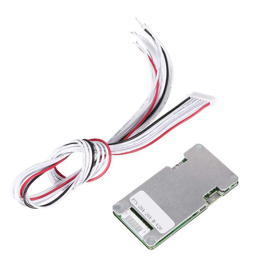 Yanmis 24V 20A 7S Lithium Battery Board with Balancing Function, Micro SATA Plug, Grey