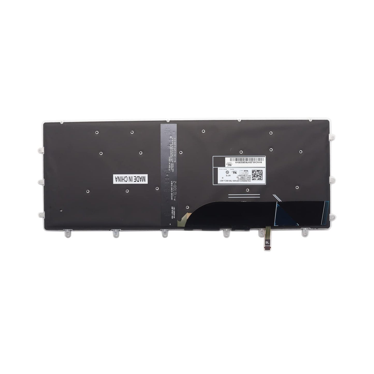 Abakoo New Keyboard Replacement for Inspiron 15 7000 15-7558 15-7568 XPS 15 9550 9560 9570 Precision 5510 m5510 5520 5530 NSK-LV0BW us Backlit Black