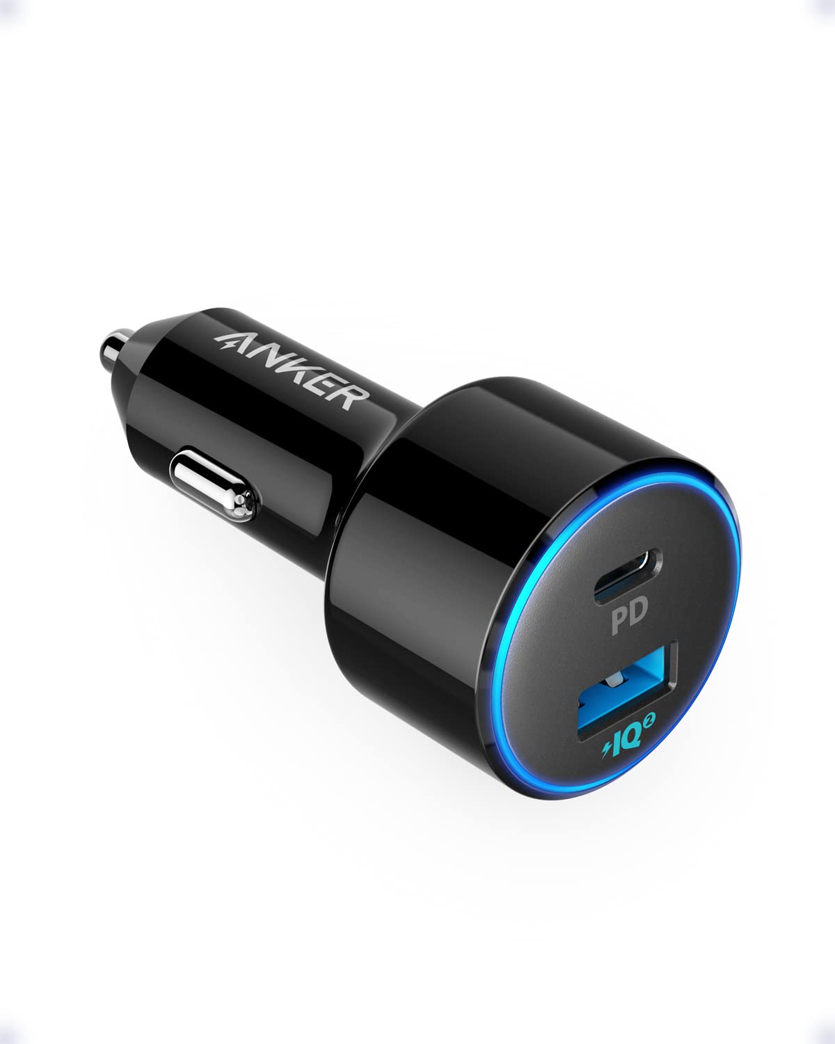 Anker USB C Car Charger, 49.5W PowerDrive Speed+ 2 Adapter, 30W PD Port for iPhone 15 14 13 12 11 Series, Compatible with S10/S9, MacBook Air, iPad