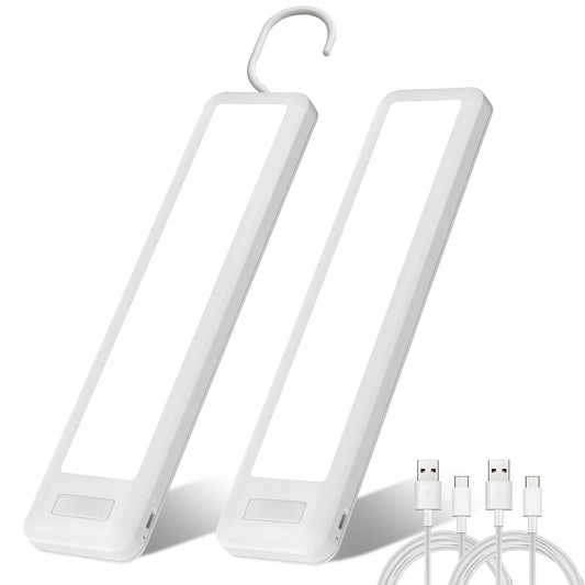 Dawnrise Under Cabinet Lights, 7.8 inch Motion Sensor Closet Light Indoor with Hook, Rechargeable Portable Lighting for Kitchen, Wardrobe, Closet