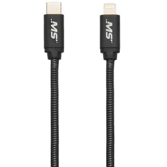 MobileSpec MBS06903 6Ft Lightning(R) to USB-C(TM) Cable - Black