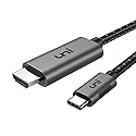 uni USB C to HDMI Cable for Home Office 6ft (4K@60Hz), USB Type C to HDMI Cable, Thunderbolt 4/3 Compatible with iPhone 15 Pro/Max, MacBook Pro/Air