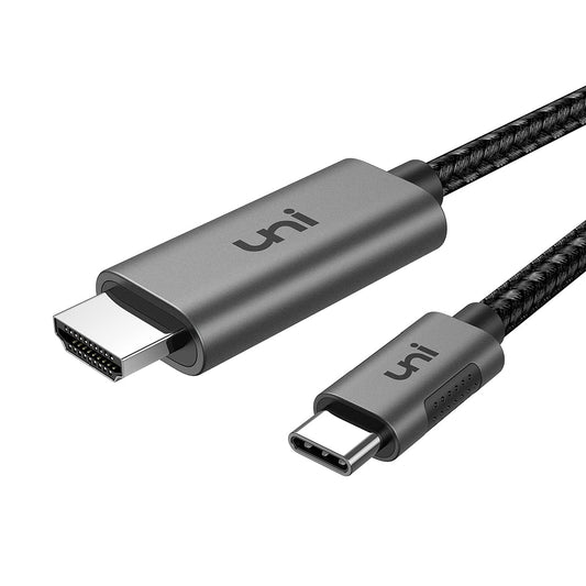 uni USB C to HDMI Cable for Home Office 6ft (4K@60Hz), USB Type C to HDMI Cable, Thunderbolt 4/3 Compatible with iPhone 15 Pro/Max, MacBook Pro/Air