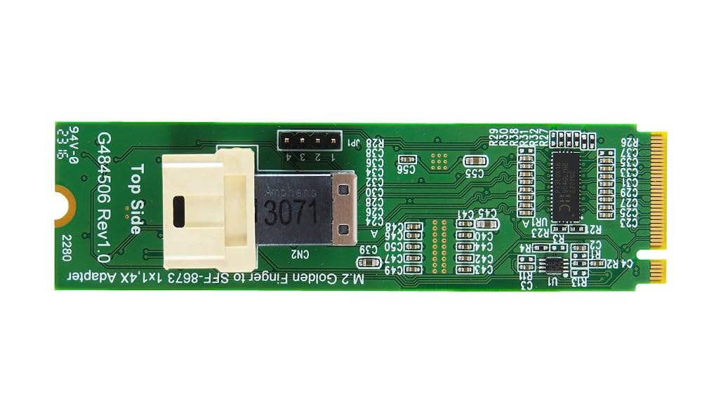 Micro SATA Cables The Best M.2 NVMe (PCIe 4.0) to MiniSAS-HD (4X) Adapter | M.2 Key Adapter