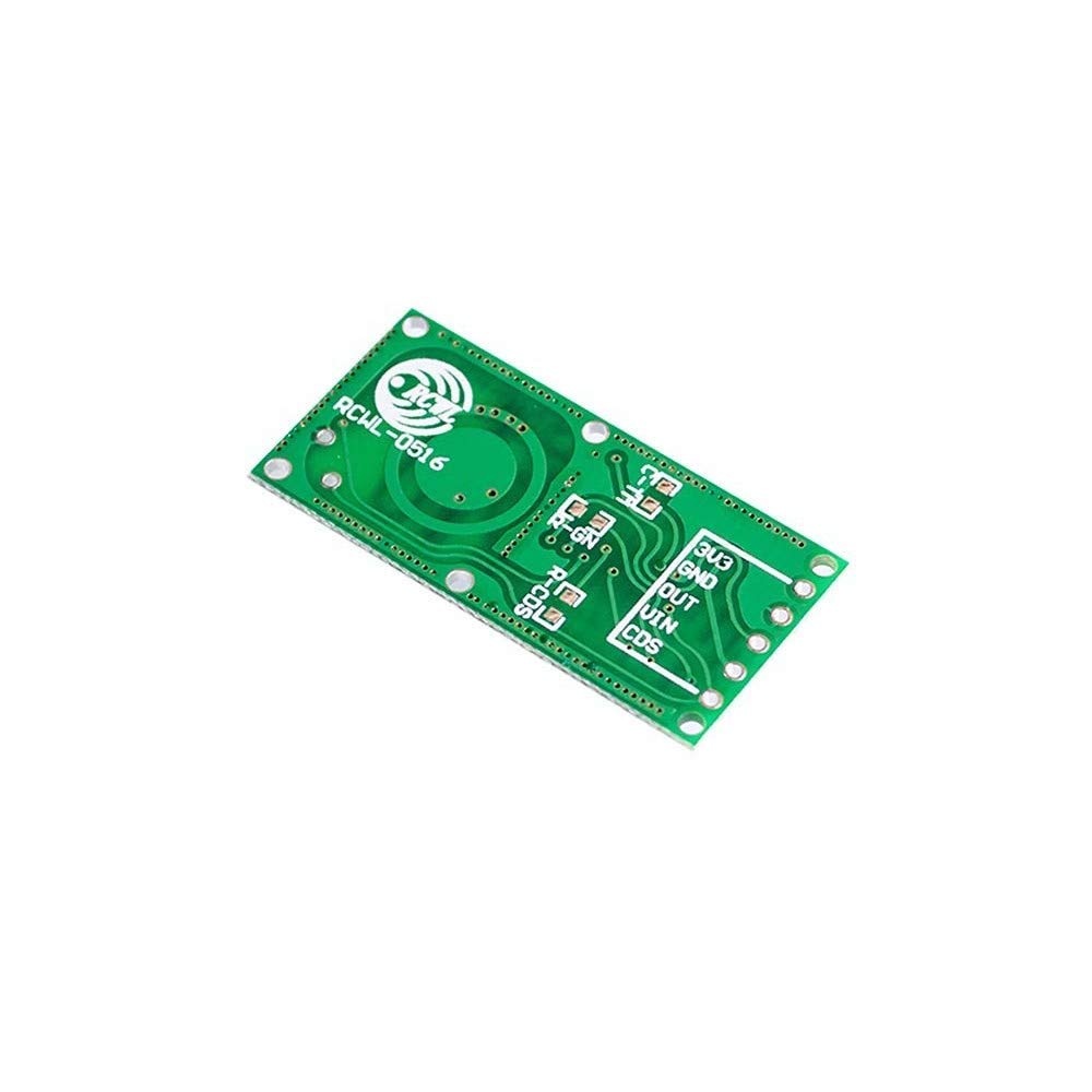 RCWL-0516 Microwave Doppler Radar Motion Detector Sensor Human Body Induction Module Board 5-7M Detection Distance 4-28V by Envistia Mall