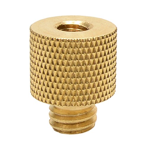 Foto&Tech Brass Screw Adapter Spigot 1/4"-20 Female to 3/8"-16 Male Threaded Male Tripod Thread Reducer Compatible with Camera Cage/Shoulder