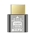 BKFK HDMI Dummy Plug 4K HDR,Virtual Monitor EDID Emulator, Headless Display Adapter,Headless hdmi Adapter Dummy?Supports up to 4k@60Hz,1080@120Hz