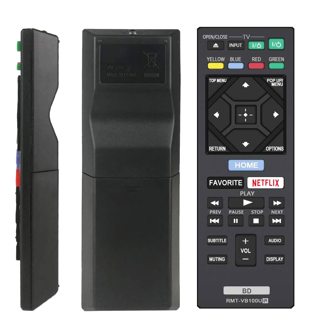 RMT-VB100U Blu-ray Player Remote for Sony Player Remote BDP-S3500 BDP-S5500 BDP-S4500 BDP-S6500 BDP-BX150 BDP-BX350 BDP-BX550 BDP-BX650 BDP-S1500