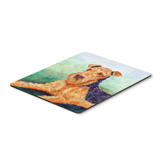 Caroline's Treasures 7239MP Airedale Terrier Mouse Pad, Hot Pad or Trivet for Home Office Gaming Working Computers Laptop Mouse Mat,Washable Large