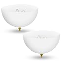 OhLectric Clip On Light Shades - Acrylic Dome Shaped Light Bulb Shades - Modern Lighting Decor - Perfect for Ceiling Lights, Wall Mounted Lights