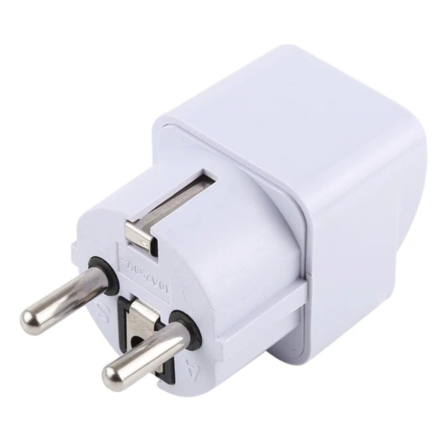ALINNA 2 Pack Germany France Europe Travel Power Adapter, Universal AU UK US to EU Europe Plug AC 250V European Schuko Type E F Outlet (White)