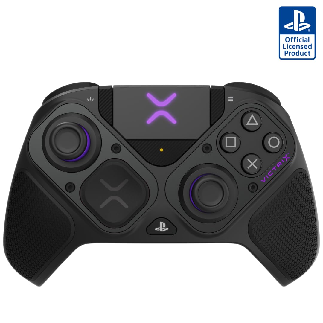 PDP Victrix Pro BFG Wireless Gaming Controller for Playstation 5 / PS5, PS4, PC, Modular Esports Gamepad, Remappable Buttons, Customizable
