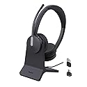 Yealink BH70 Dual Wireless Headset with Mic for Work, Bluetooth Headphone with Teams Certification, up to 35h Talk Time, 147g All-Day Wearing…
