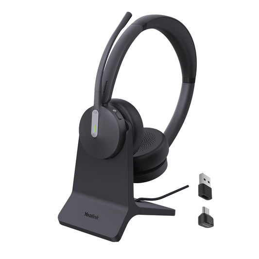 Yealink BH70 Dual Wireless Headset with Mic for Work, Bluetooth Headphone with Teams Certification, up to 35h Talk Time, 147g All-Day Wearing…