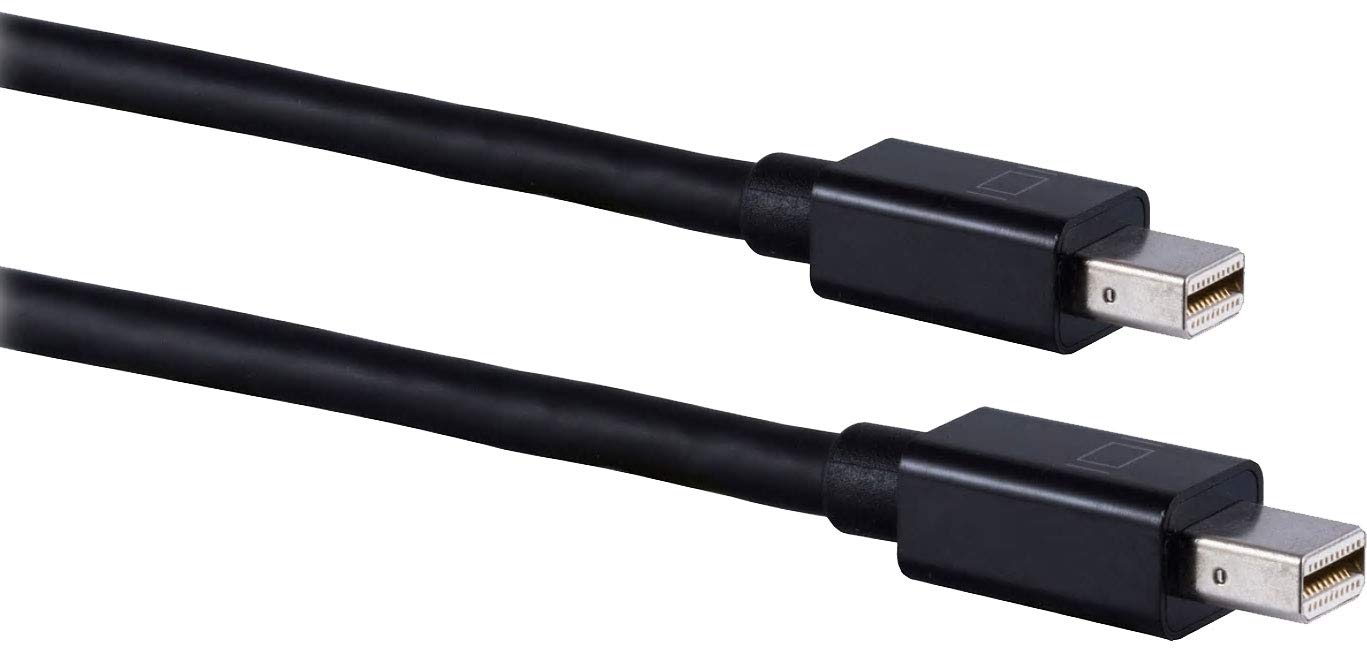 ATIVA Mini DisplayPort to Mini DisplayPort Cable, 6’, Black, 36544