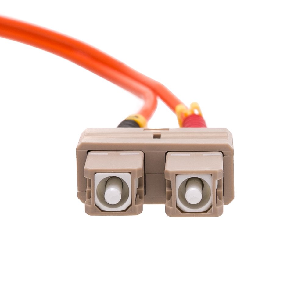CableWholesale SC to ST OM2 Multimode Duplex Fiber Patch Cord, 3m/10ft