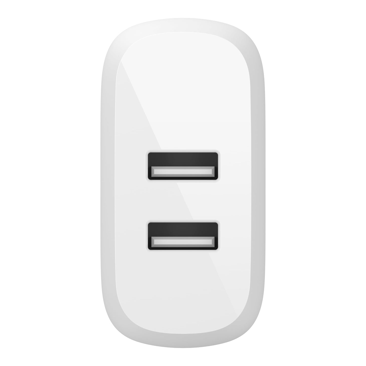 Belkin Dual Port USB Charger Block 24W - iPhone Charger Fast Charging - iPhone 17, Air, Pro, Pro Max, iPad, AirPods, Apple Watch, Samsung Galaxy S25