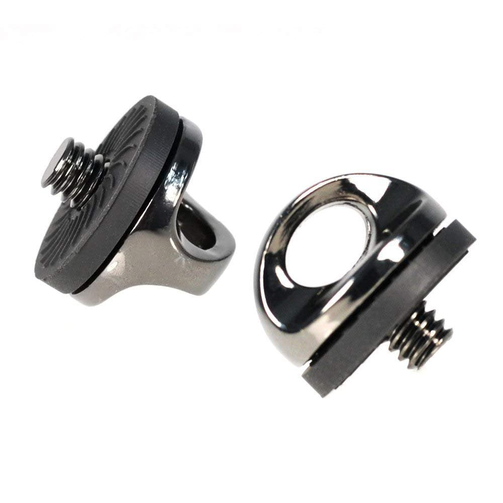 SaferCCTV Quick Install Metal Screw Holder for Quick Release Neck Strap/R-Strap/Neck Sling Strap,1/4 screw mouth Designed for cameras with quick