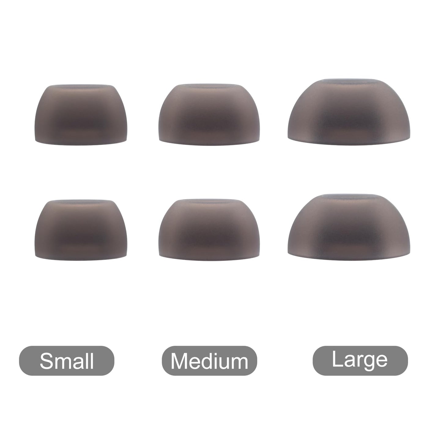 Klowcok Replacement Ear Tips for Soundcore by Anker Liberty 4 NC Earbuds, Not for Other Models, Silicone Earbuds Tips, 3Pairs (S/M/L) Black