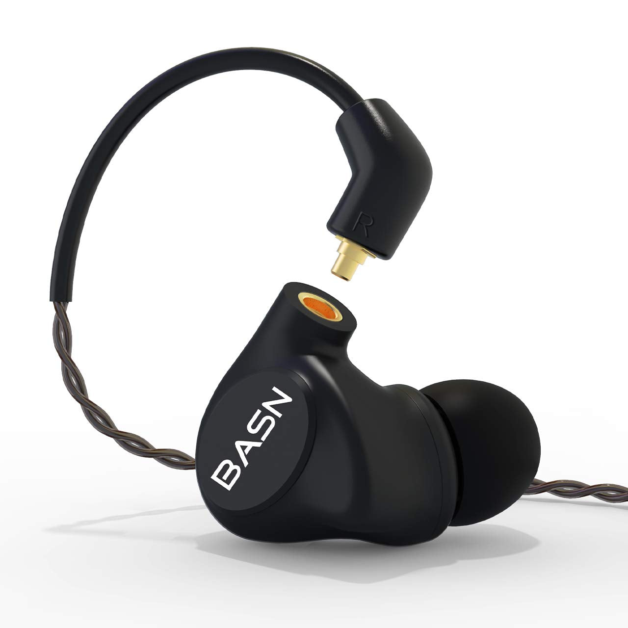 BASN Metalen in-Ear Monitors Headphones,4 Drivers Musicians Noise Isolating IEMs with Deep Bass, Two Detachable MMCX Cables with Case…
