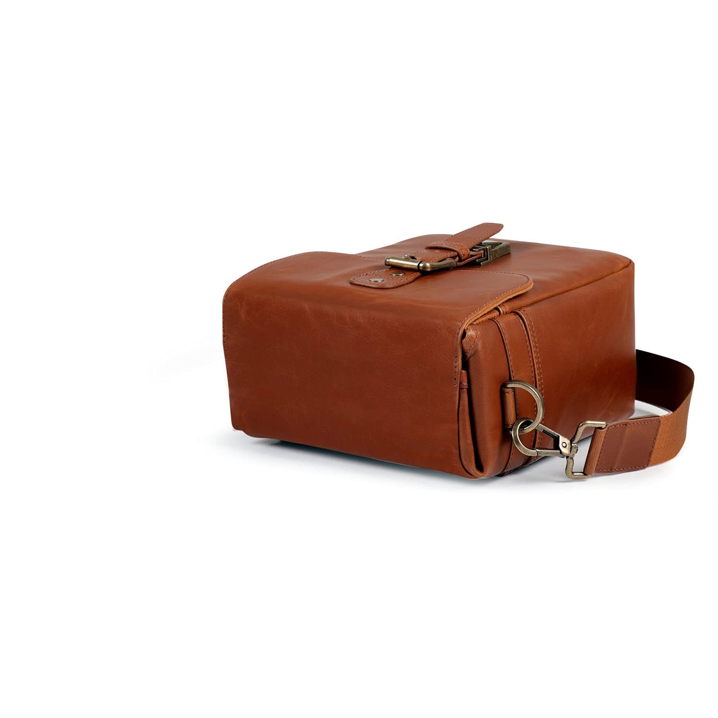MegaGear Leather Camera Messenger Bag for Mirrorless, Instant and DSLR Cameras