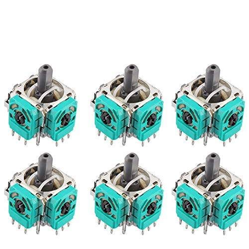 Zerone 3D Joystick Axis Analog Sensor Replacement Module, Replacement Analog Stick Joystick Parts for One Game Console Controller Repairing (6)