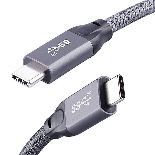 QCEs USB C to USB C Cable 10Ft, USBC 3.2 Gen 2 Cable 4K Video 100W PD Charging Cable, 20Gbps Data for USB4/Thunderbolt 3/4 Compatible with MacBook